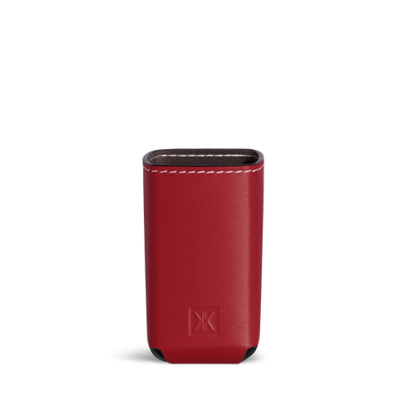 Leather case, 1.2 fl.oz., hi-res, Cranberry red